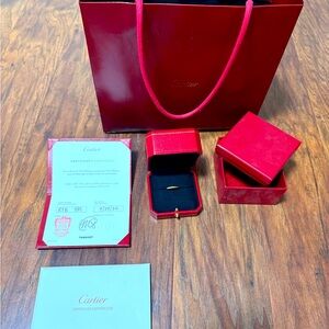 3 certified Cartier bands. Beverly Hills CA Rodeo Dr boutique. All size 54.